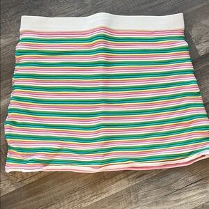 Amuse Society Multicolor Striped Mini Skirt M